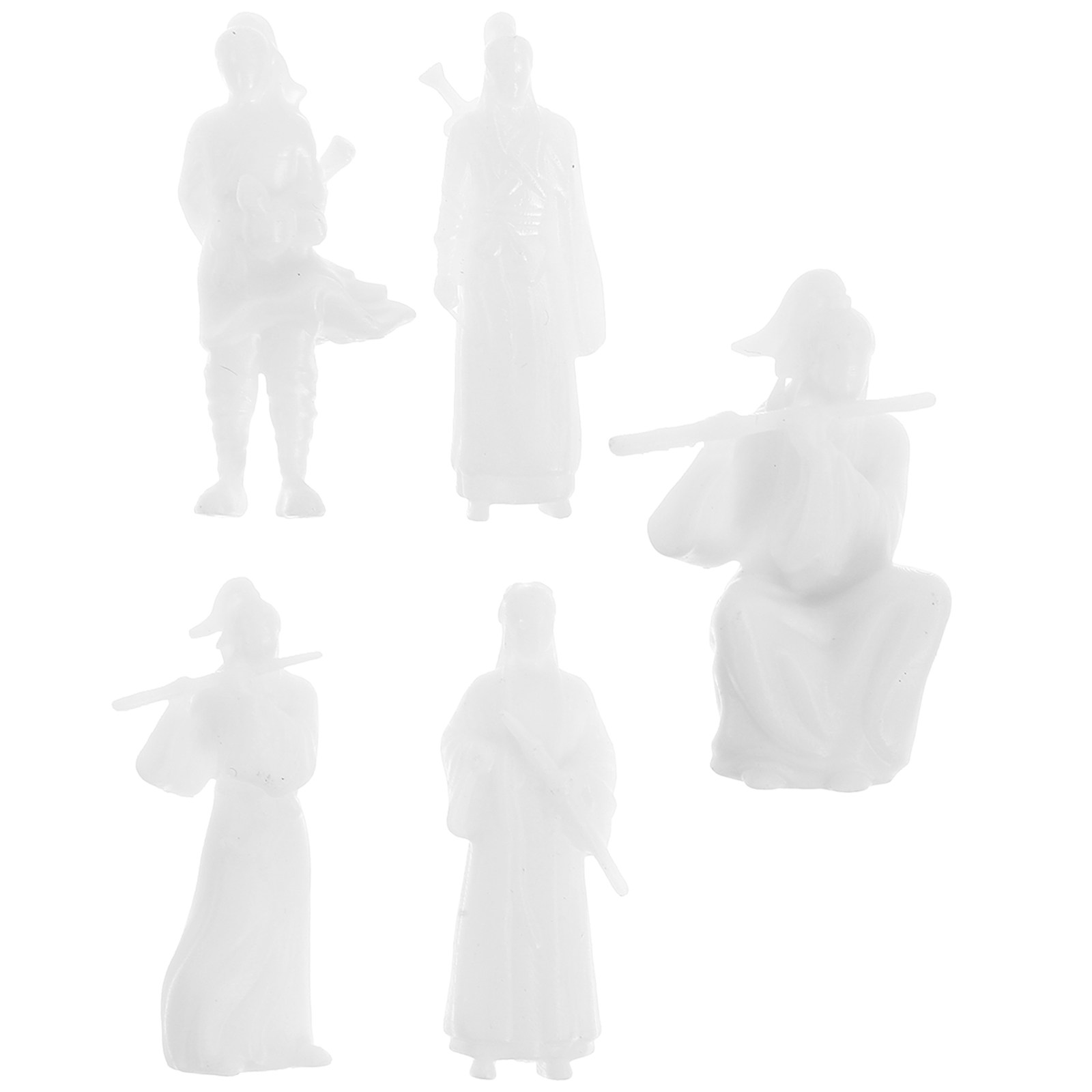 Bonsai Garden Art - 5Pcs Ancient Style Warrior Miniature Ornaments