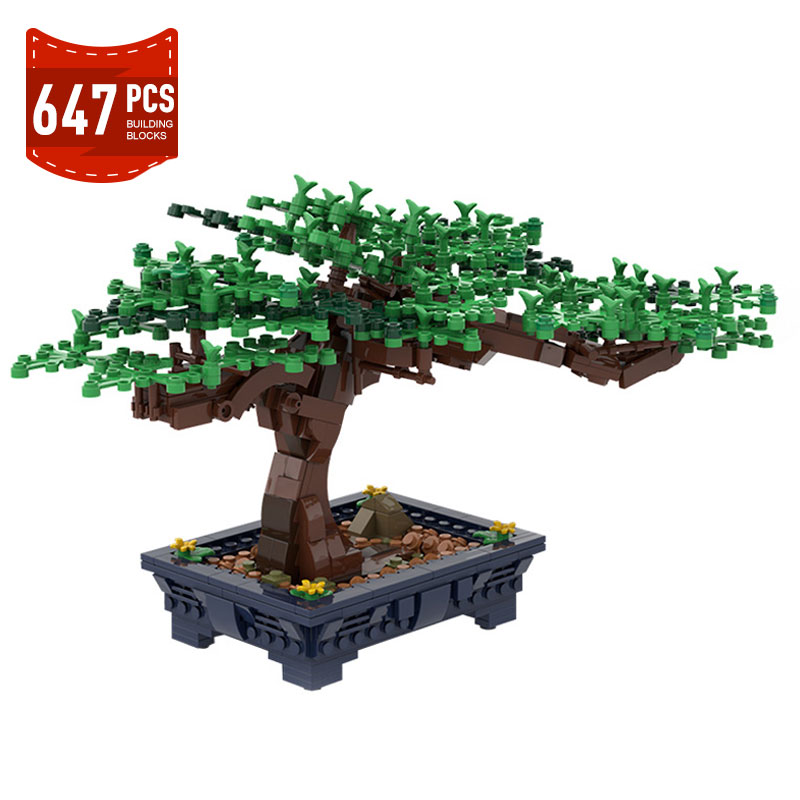 Bonsai Garden Lego - Mới Chậu Cây Cảnh Hoa Xanh