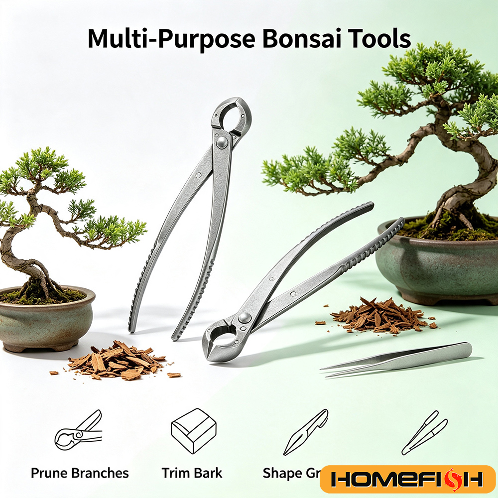 Bonsai Garden Rake - Stainless Steel Thick Branch Shears, Sharp
