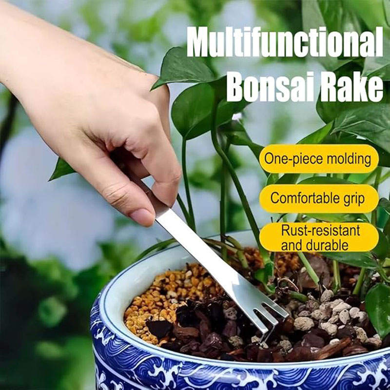 Stainless Steel Root Rake Hand - đánh giá và giá Bonsai Garden Rake