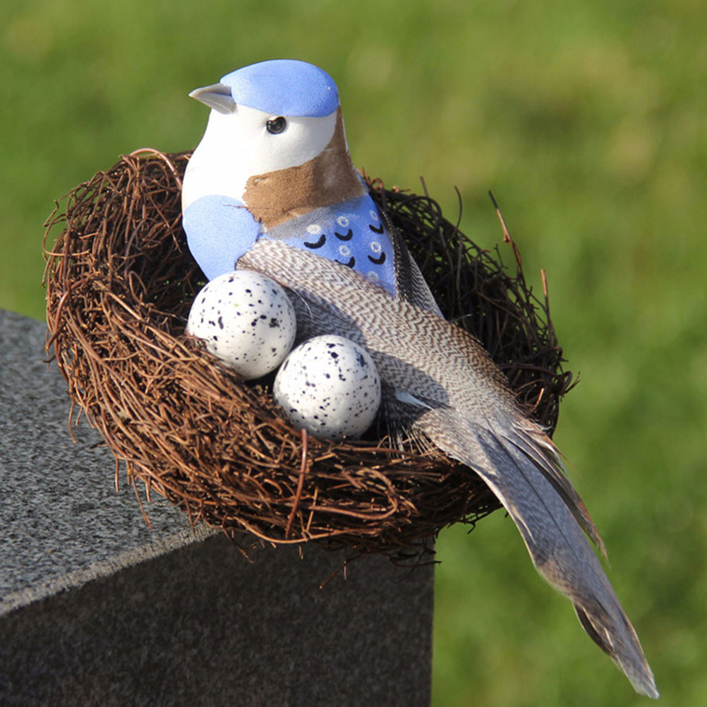2Pcs Faux Woven Rattan Bird Ne - đánh giá và giá Bonsai Garden Photos
