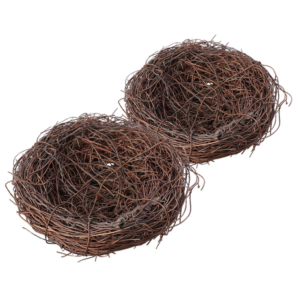2Pcs Faux Woven Rattan Bird Ne - đánh giá và giá Bonsai Garden Photos