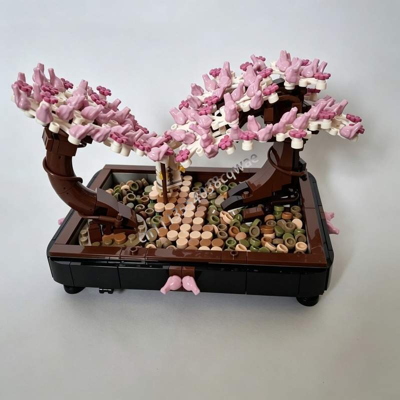 673PCS Bonsai Park Cherry Blos - đánh giá và giá Bonsai Garden Lego