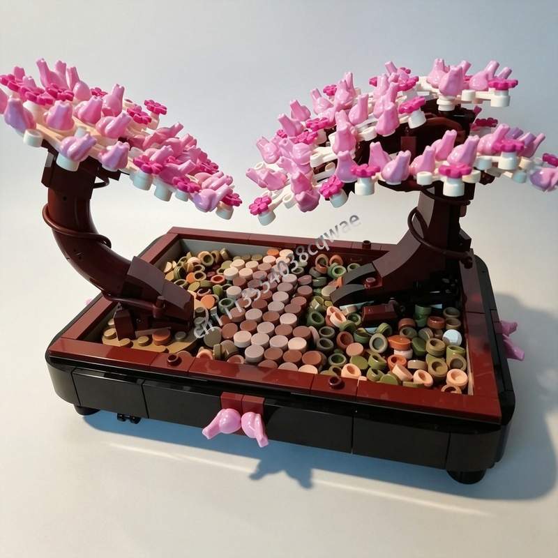 673PCS Bonsai Park Cherry Blos - đánh giá và giá Bonsai Garden Lego