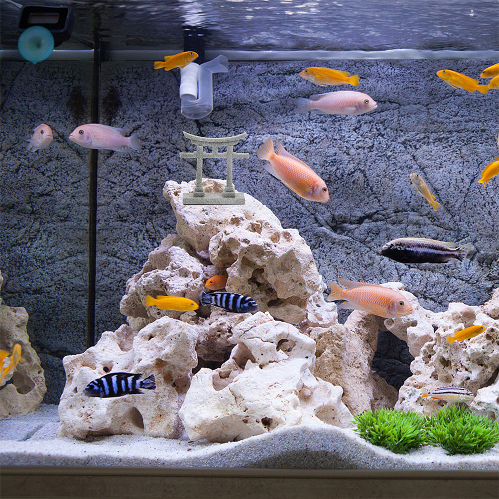2Pcs Torii Gate Fish Tank Deco - đánh giá và giá Landscape Bonsai Garden