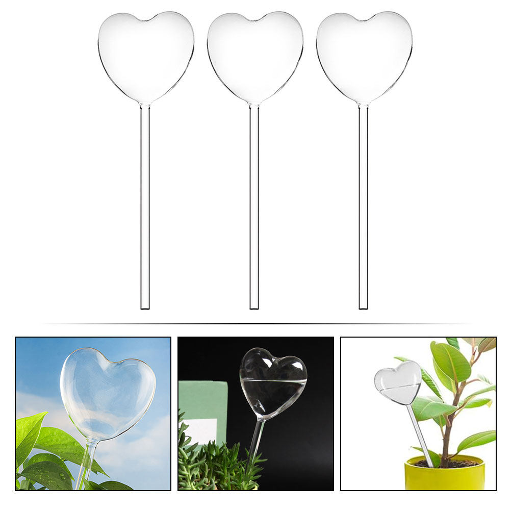 3Pcs Heart Shaped Glass Self W - đánh giá và giá Bonsai Garden Home