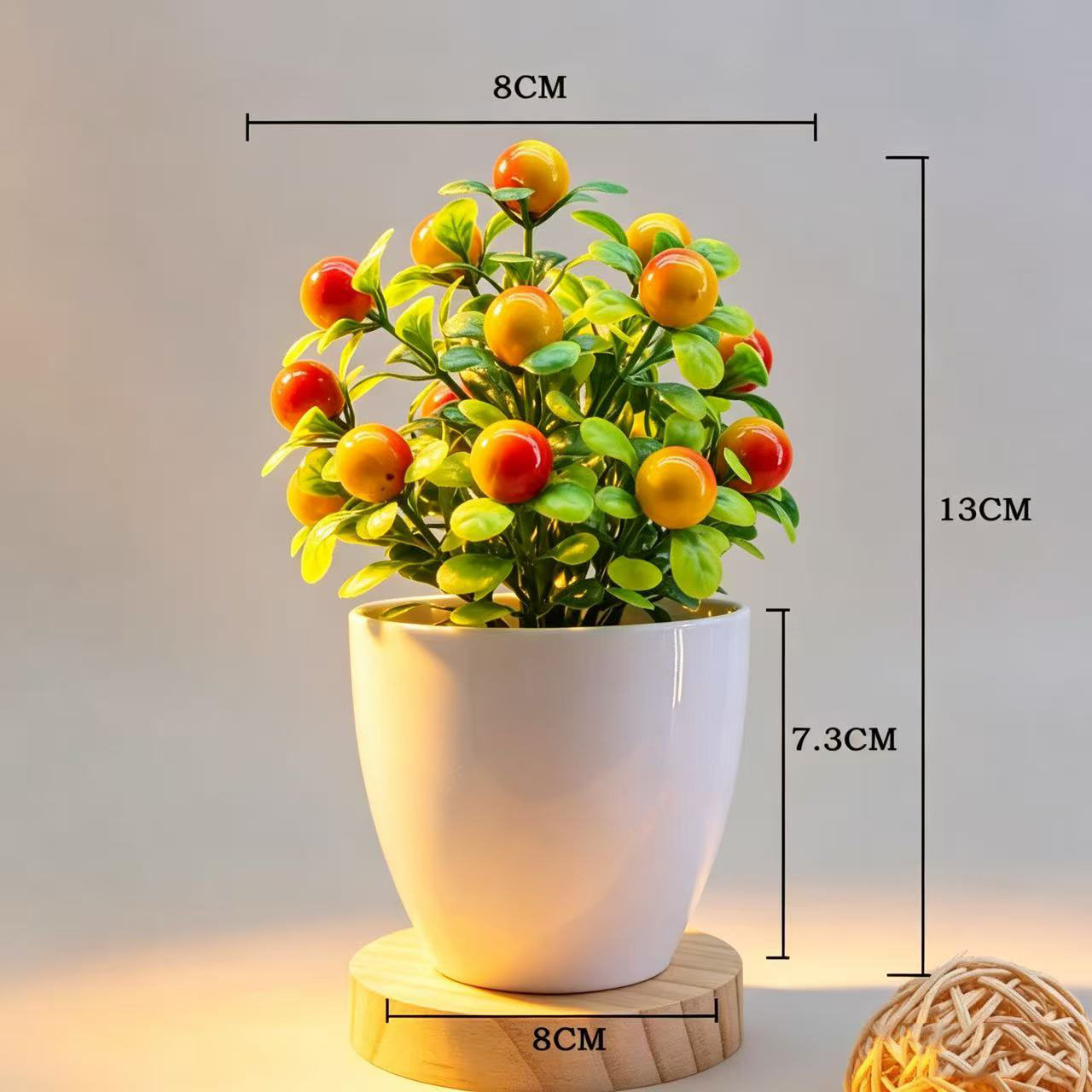 Artificial Fruits Tree Bonsai  - đánh giá và giá Bonsai Garden Home