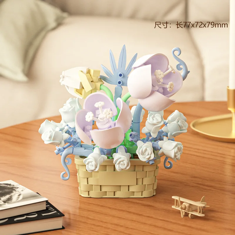 DIY MOC Potted Rose Sunflower  - đánh giá và giá Bonsai Garden Lego