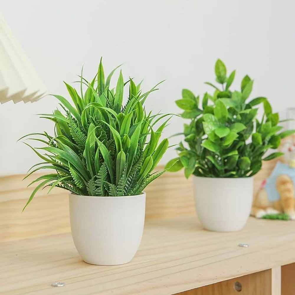 4pcs/set Mini Artificial Plant - đánh giá và giá Bonsai Garden Home