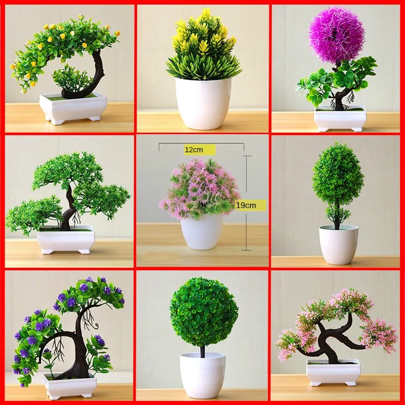 Artificial Small Tree Potted P - đánh giá và giá Bonsai Garden Home