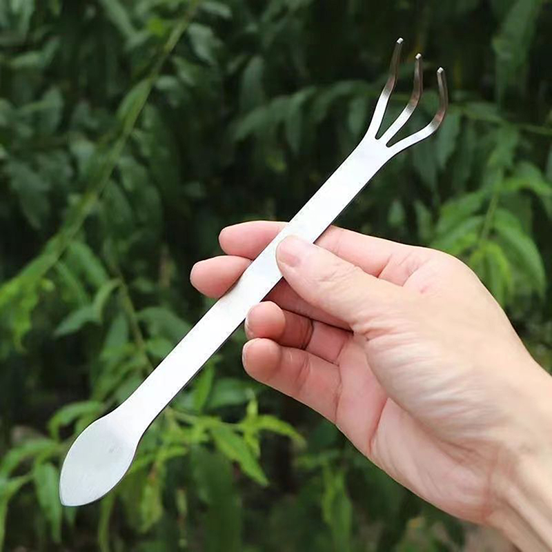 1Pc Stainless Steel Root Rake  - đánh giá và giá Bonsai Garden Rake