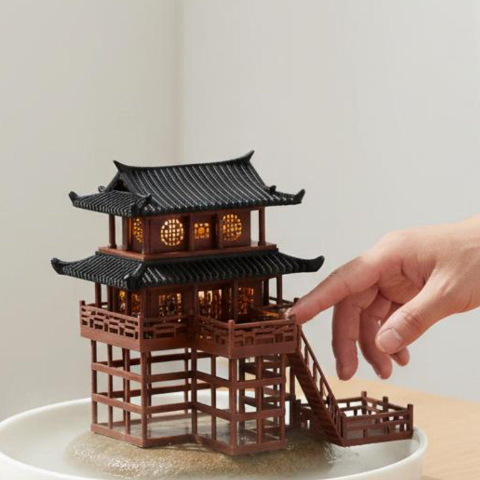 Bonsai House Tabletop Plastic  - đánh giá và giá Landscape Bonsai Garden