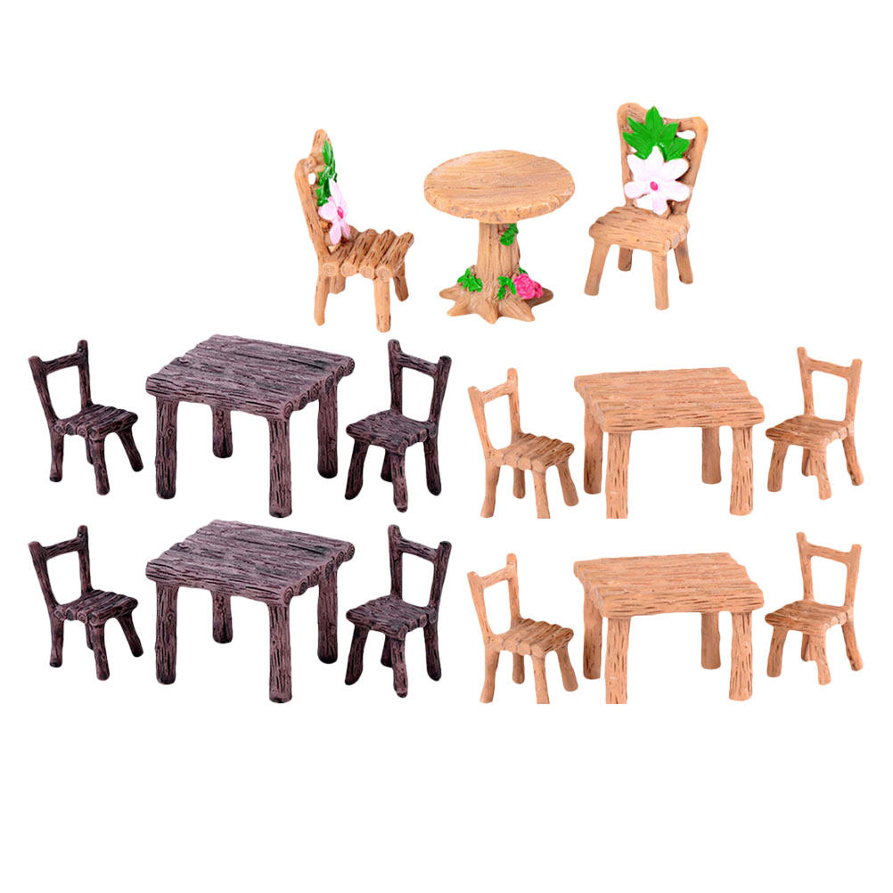 5Sets Resin Miniature Chair Ta - đánh giá và giá Bonsai Garden Home